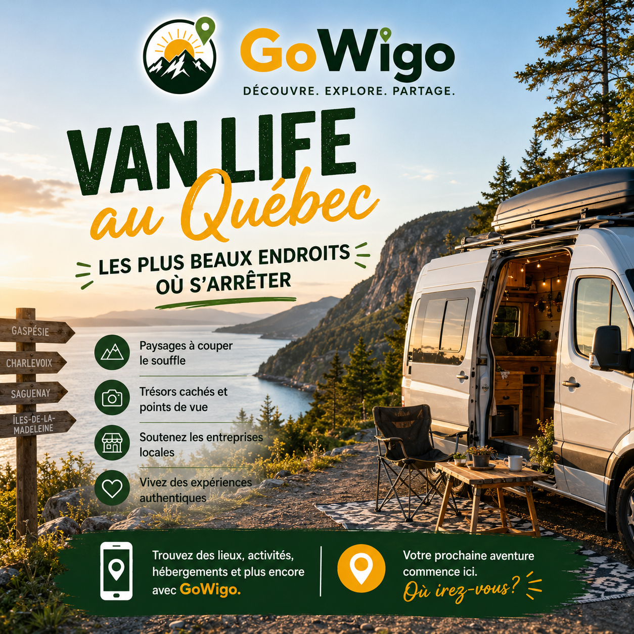 Van Life au Québec : les plus beaux endroits où s'arrêter