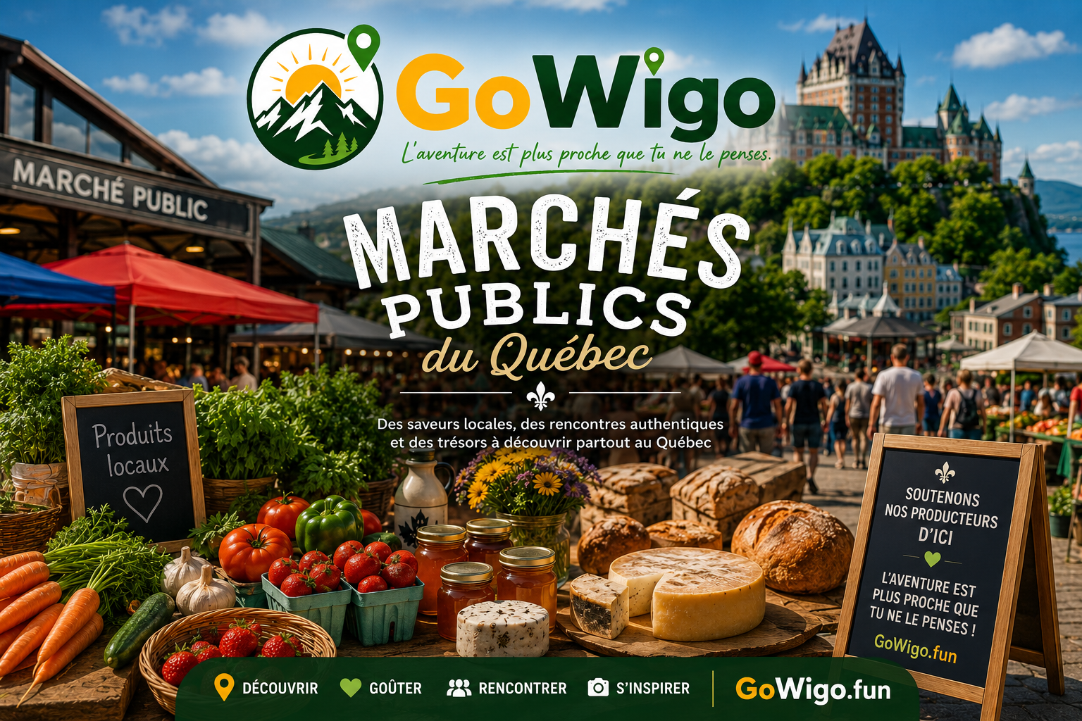 Les plus beaux marchés publics à découvrir au Québec