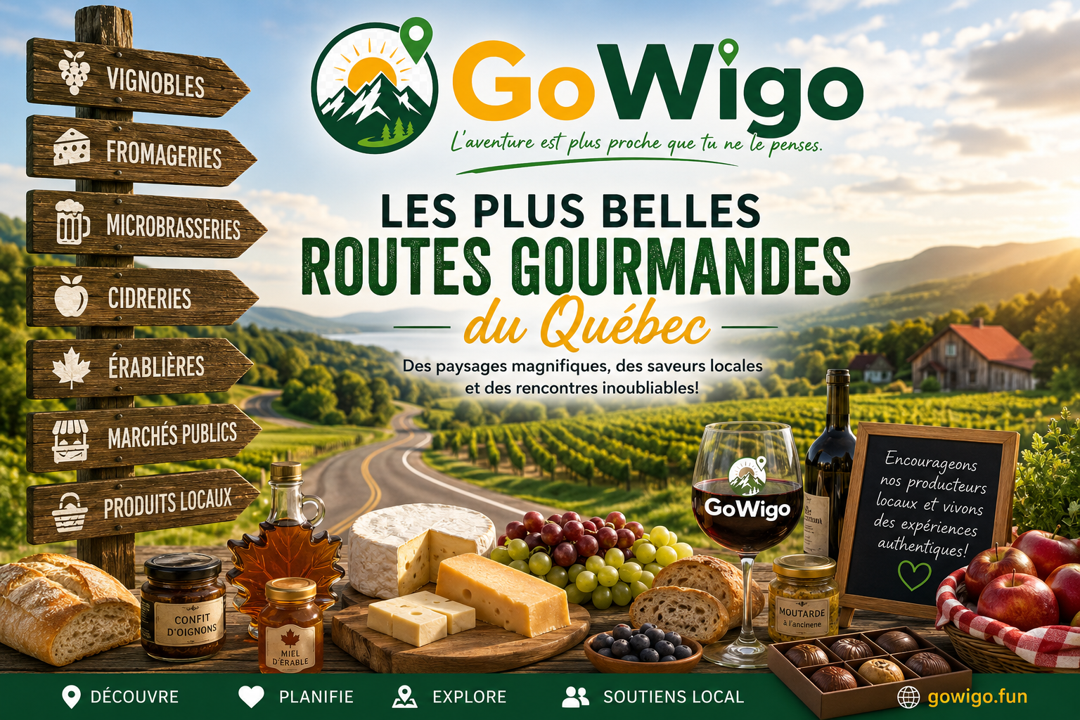 Les plus belles routes gourmandes du Québec