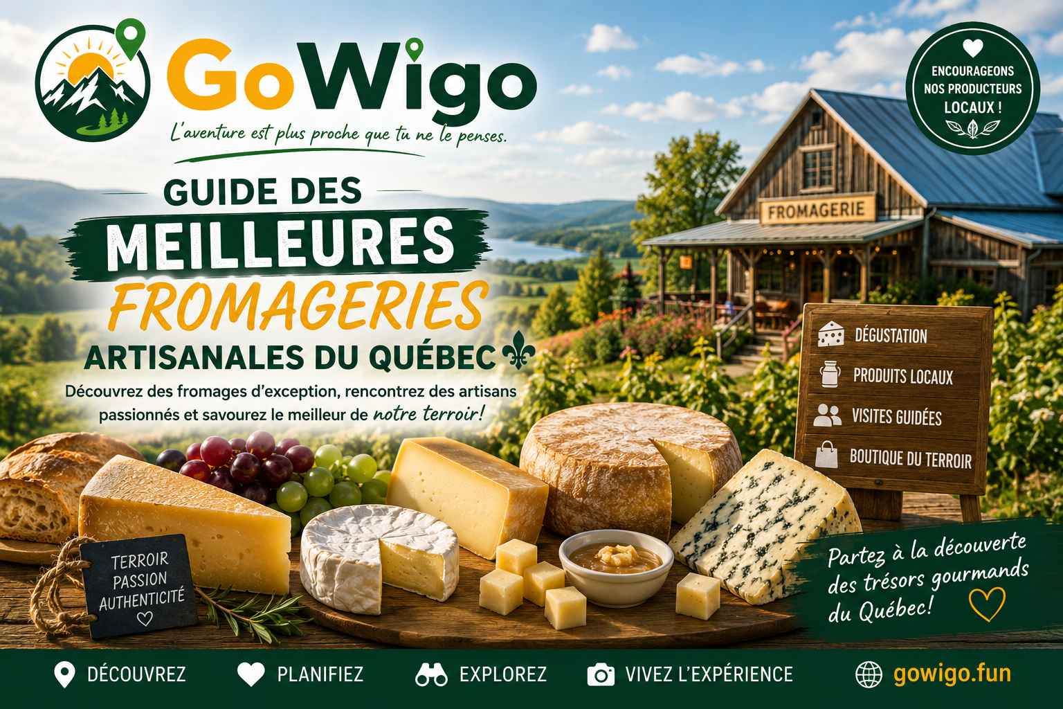 Guide des meilleures fromageries artisanales du Québec