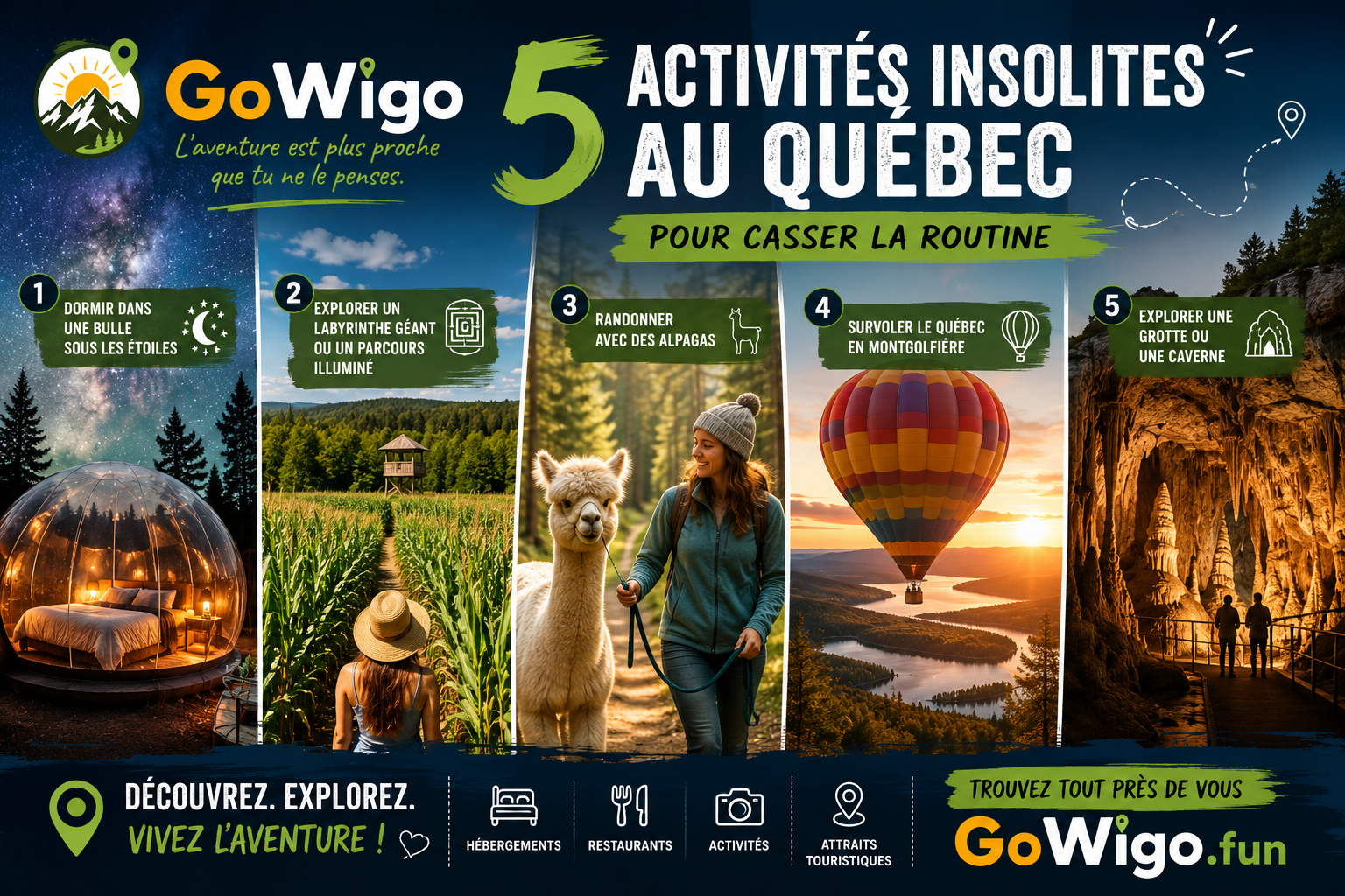 5 activités insolites au Québec pour casser la routine