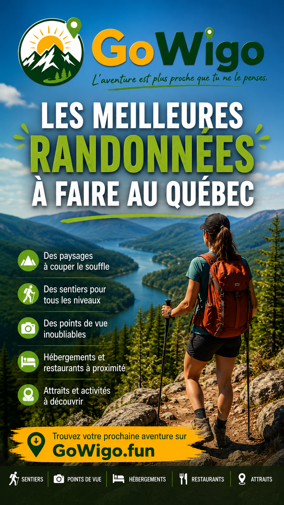 Les meilleures randonnées à faire au Québec